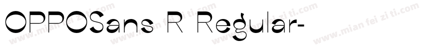 OPPOSans R Regular字体转换